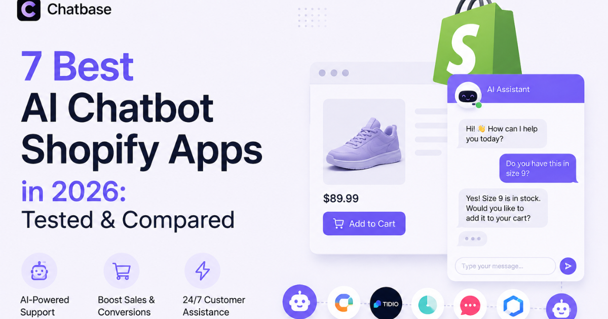 7 Best AI Chatbot Shopify Apps in 2026: Tested & Compared